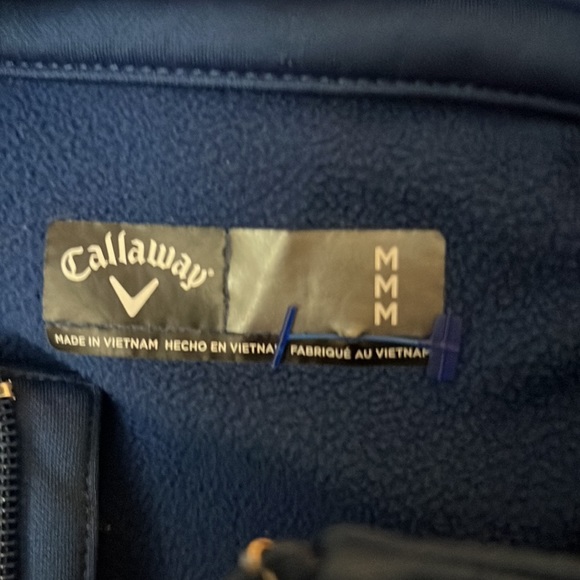 Men’s 3/4 zip pullover. Blue. Callaway size medium. - Picture 4 of 4